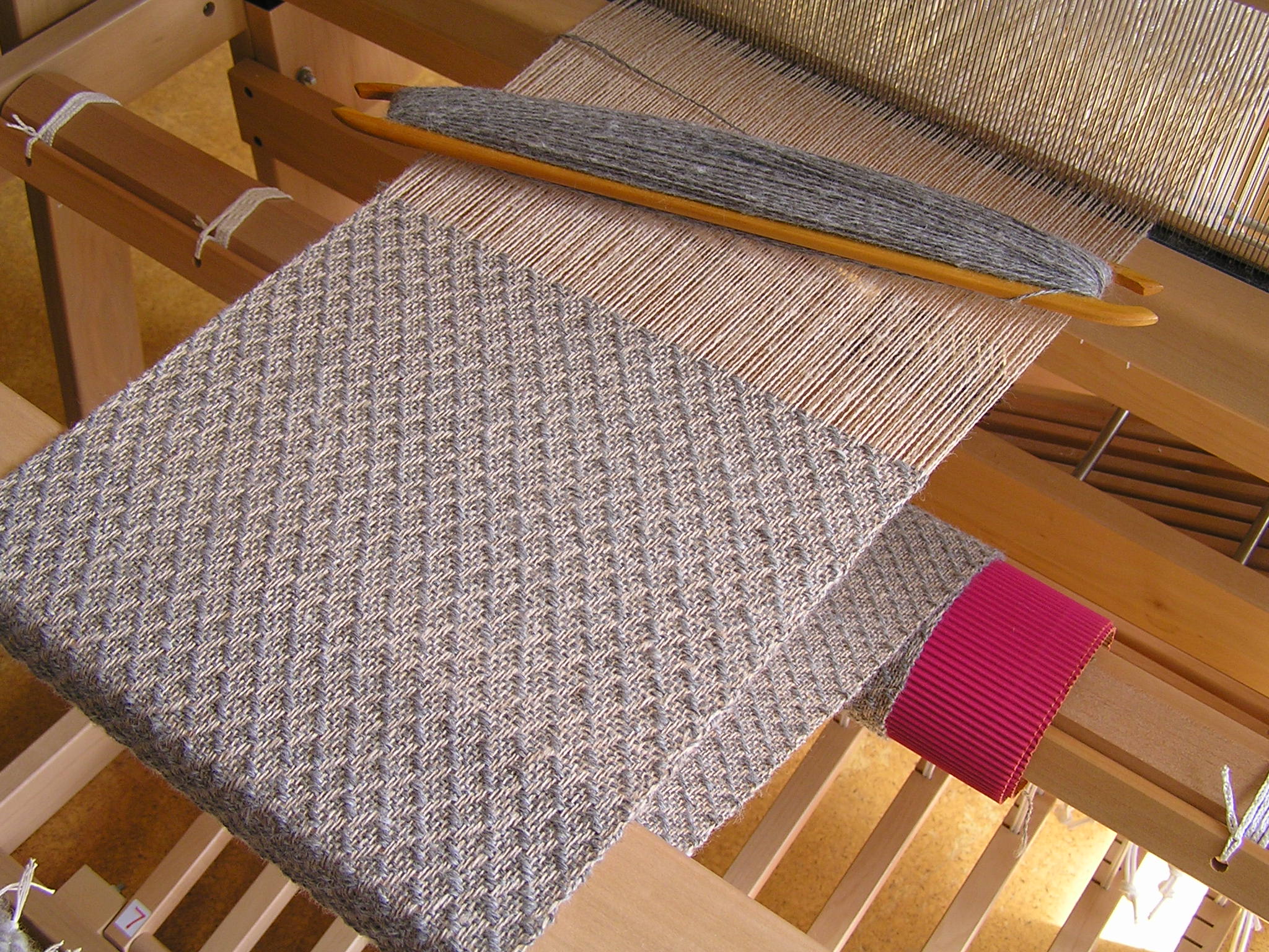 Work in progress on Ashford Jack loom